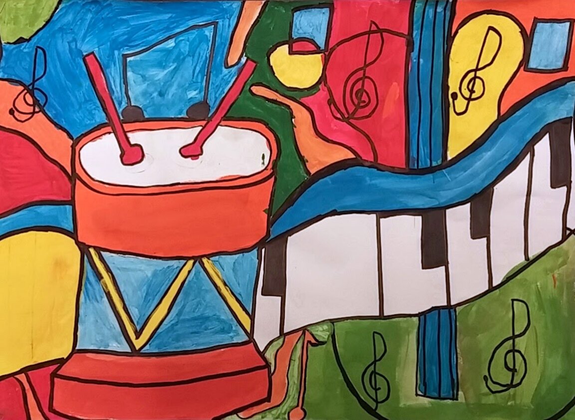 Деца рисуват музика