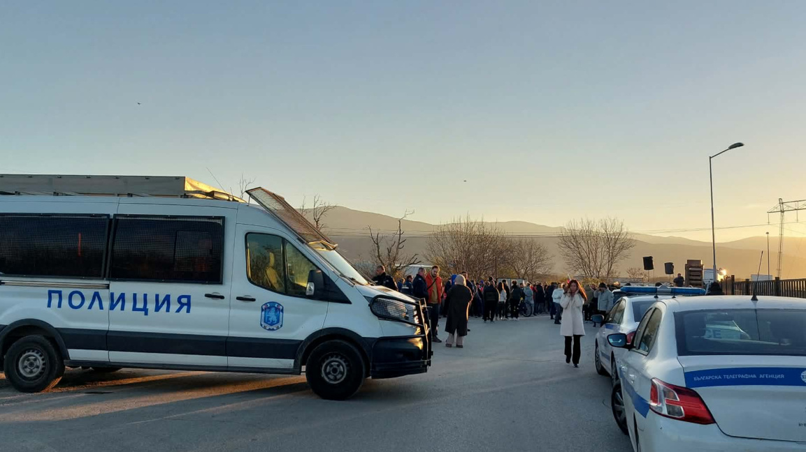 Протестиращи блокираха Околовръстното шосе при разклона за Марково