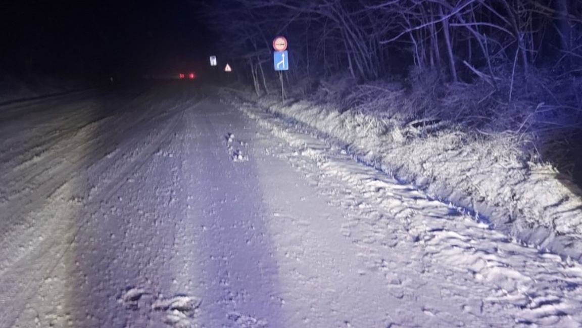 Закъсал тир на пътя Разград-Попово