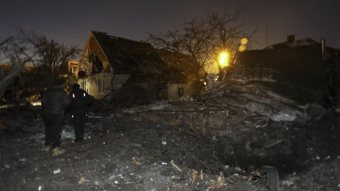 Опустошения след руска атака в Харков, Североизточна Украйна, 19 януари 2026 г.