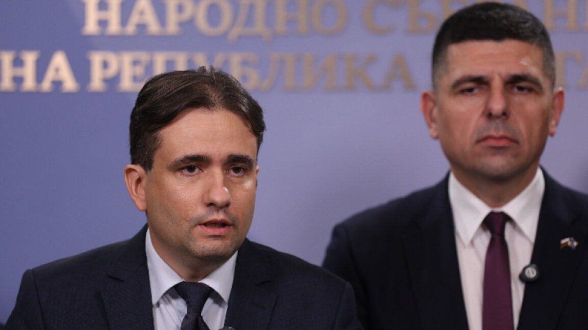 Съпредседателите на „Да, България“ Божидар Божанов и Ивайло Мирчев.