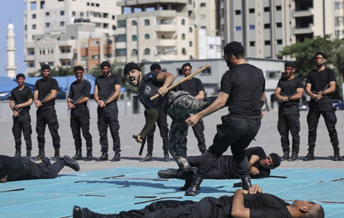 Демонстрация на бойци на "Хамас", Газа, октомври 2022 г.