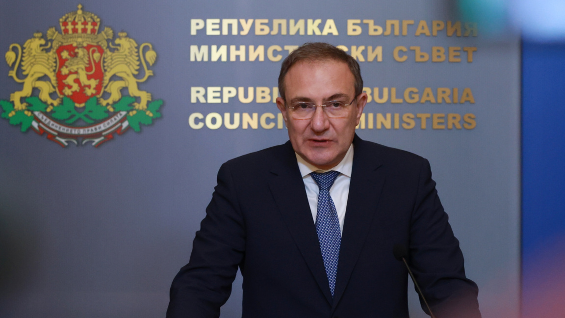 Министърът на труда и социалната политика в оставка - Борислав Гуцанов дава изявление в МС - 14 януари 2026 г.