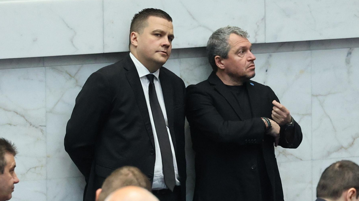 Станислав Балабанов (вляво) и Тошко Йорданов в НС.