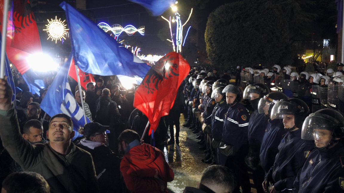 Антиправителствен протест в Тирана, 22 декември 2025 г.