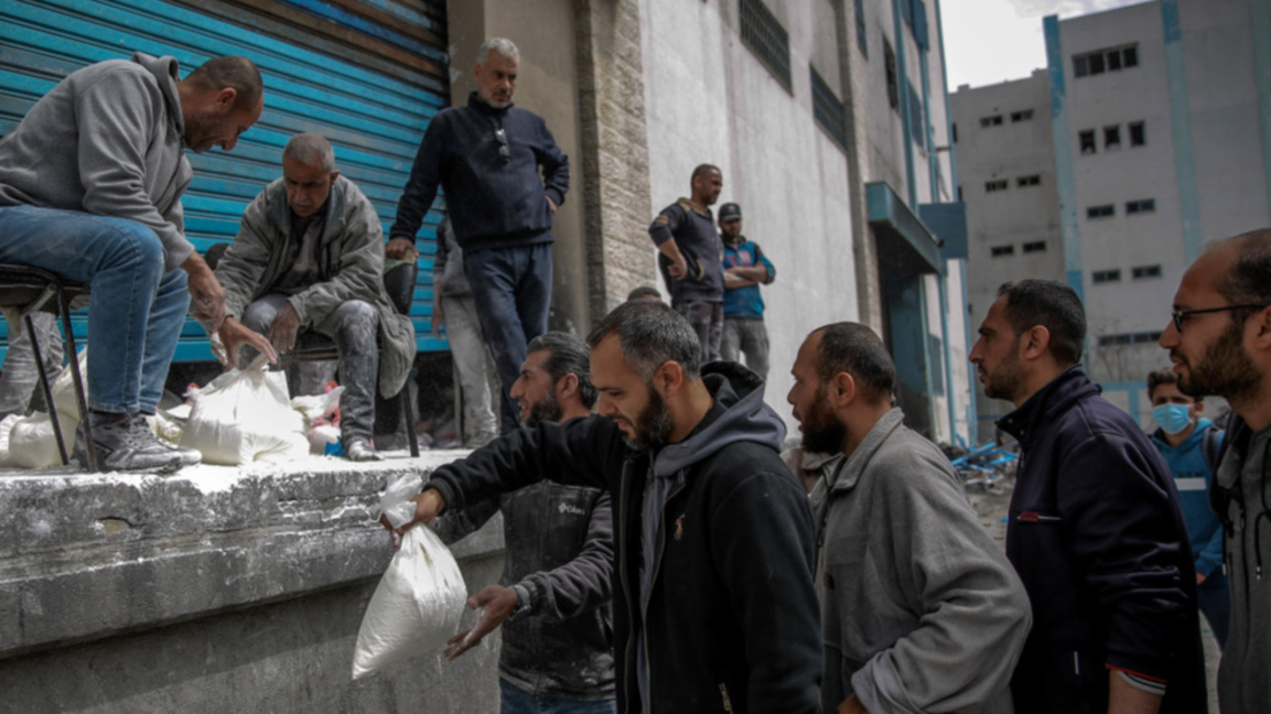 Опашка за хуманитарна помощ в Газа, 17 март 2024 г.