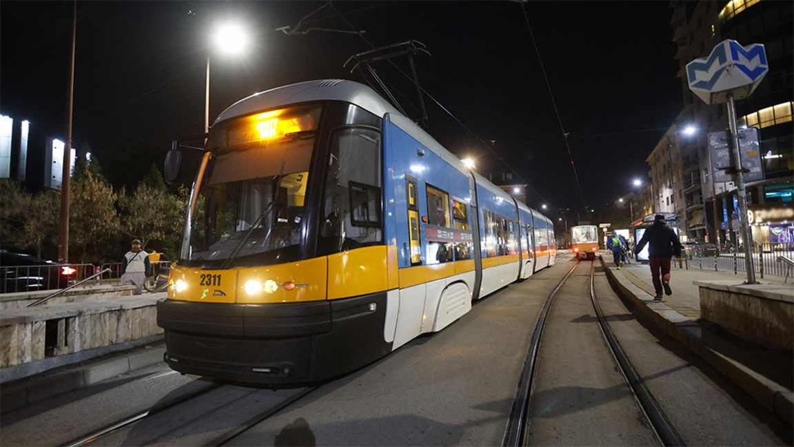 Транспортът в София в Новогодишната нощ