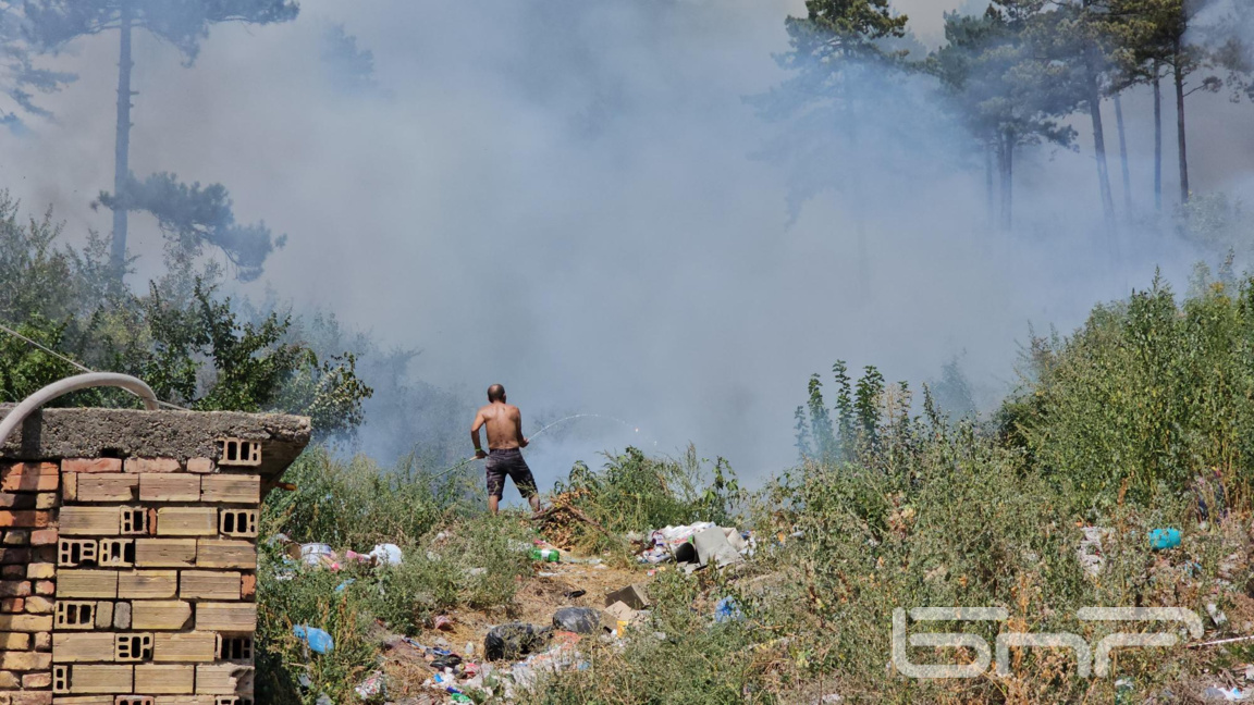 Непълнолетен запалил огъня в гората над ...