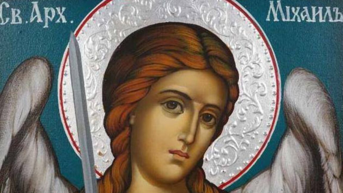 Saint Michael the Archangel who leads the army of angels against the forces of darkness