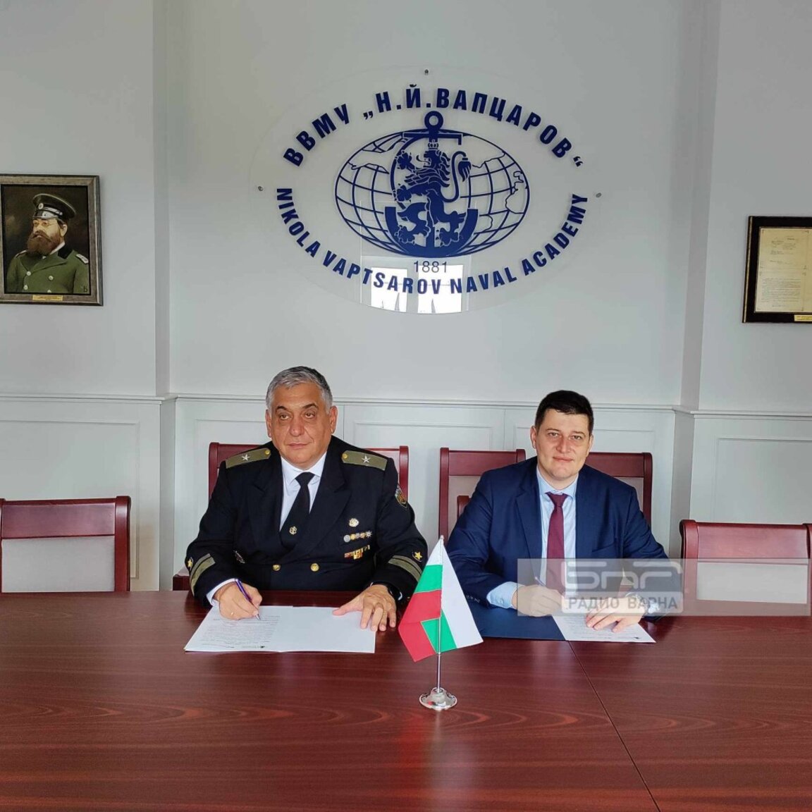 БНР и ВВМУ "Никола Вапцаров" подписаха споразумение за сътрудничество