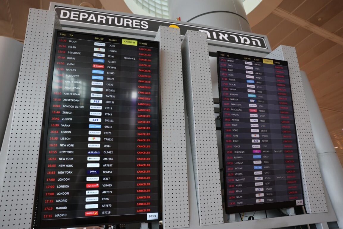 Въздушното пространство на Израел остава затворено