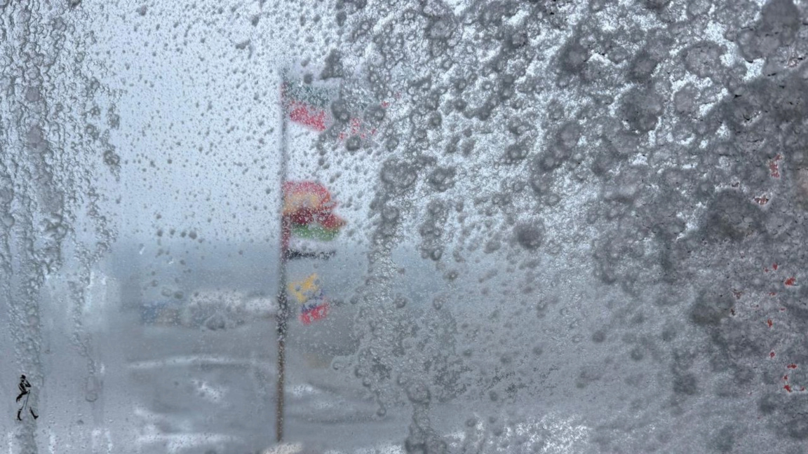 Une forte tempête frappe la base bulgare...
