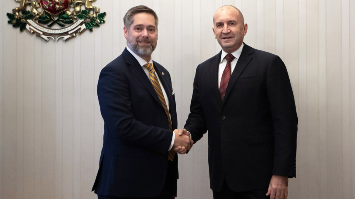 Rumen Radev ve Christopher Smith, Bulgar...