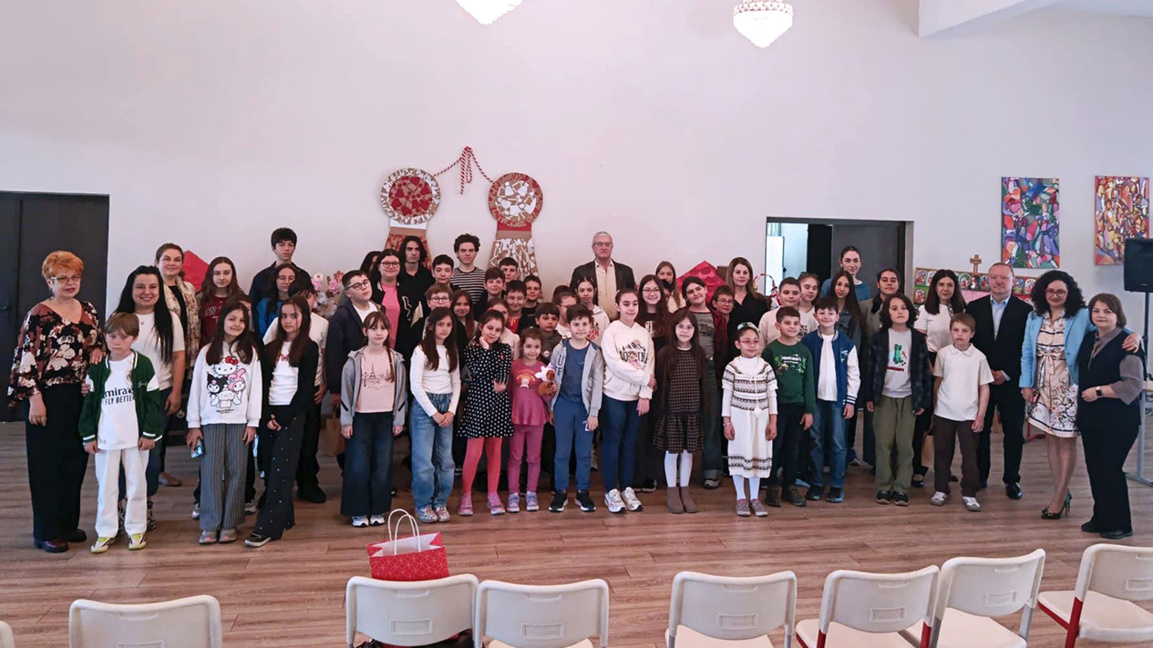 Edirne'deki Bulgar Pazar Okulu çocukları...