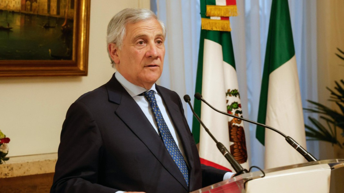 Италианският външен министър Антонио Таяни.