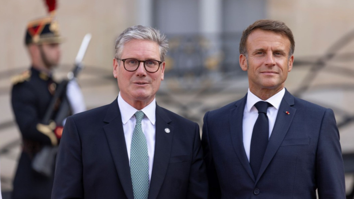 Киър Стармър и Еманюел Макрон
