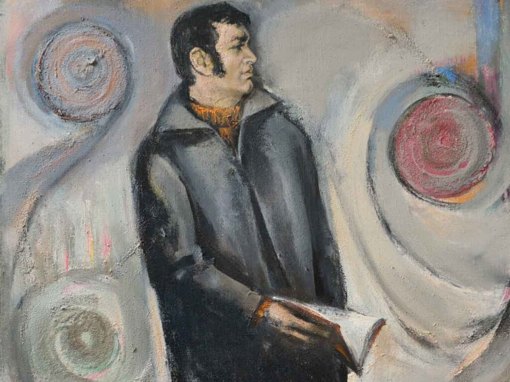 „Рецитал – портрет на Любомир Левчев“ (фрагмент), 1978 г., художник: Георги Ковачев