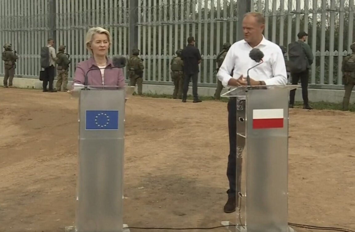 Урсула фон дер Лайен и Доналд Туск