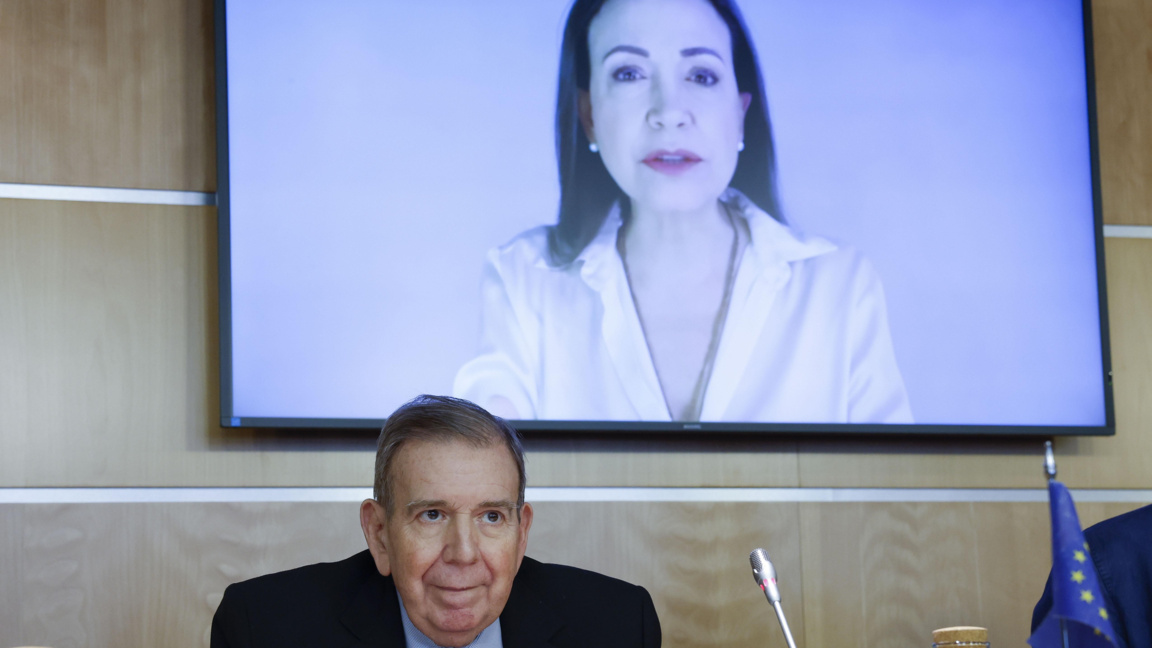 Едмундо Гонсалес и Мария Корина Мачадо