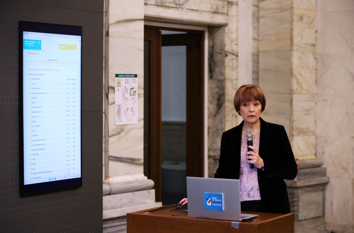 Заместник-председателят и говорител на ЦИК Росица Матева.