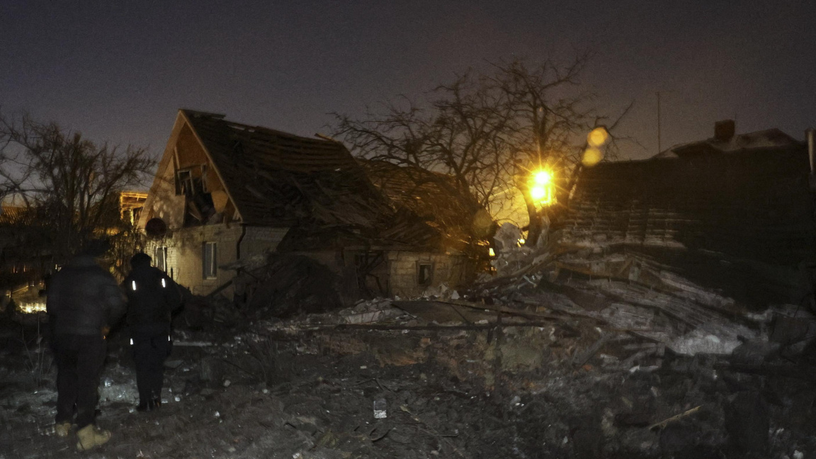 Опустошения след руска атака в Харков, Североизточна Украйна, 19 януари 2026 г.