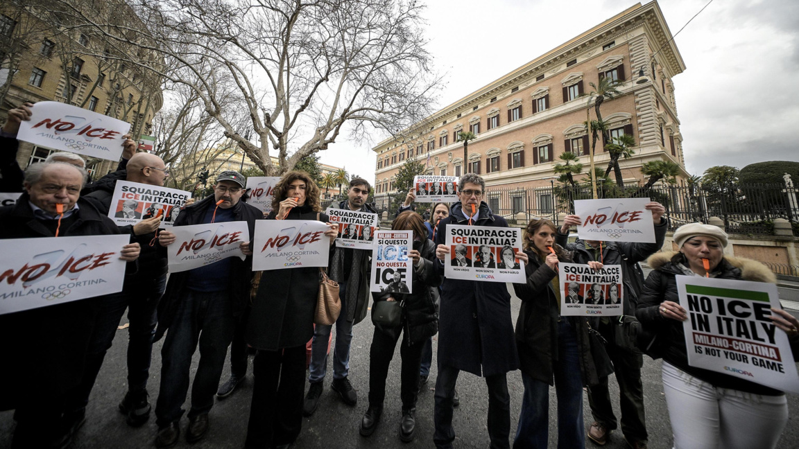 В Милано се състоя протест срещу присъствието на ICE на Олимпийските игри