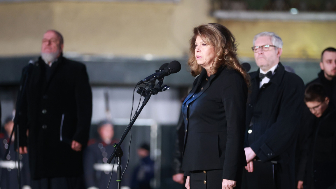 Президентът Йотова на възпоменателната церемония пред паметника "Левски" в столицата -  19 февруари 2026 г.