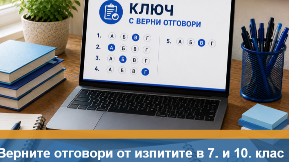 МОН публикува верните отговори на национ...