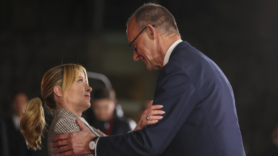 Джорджа Мелони и Фридрих Мерц