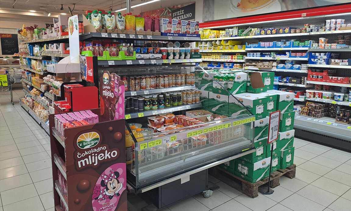 Третият бойкот на скъпите продукти остави без клиенти големите магазини в Хърватия
