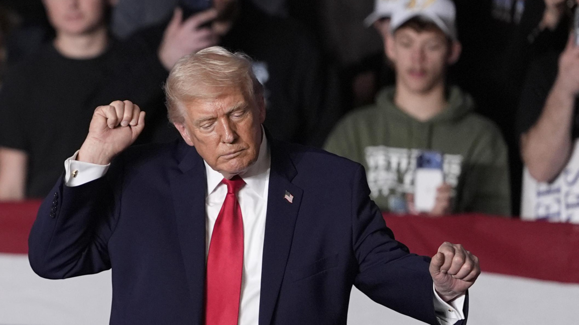 Донал Тръмп говори пред привърженици в Айова, 27 януари 2026 г.