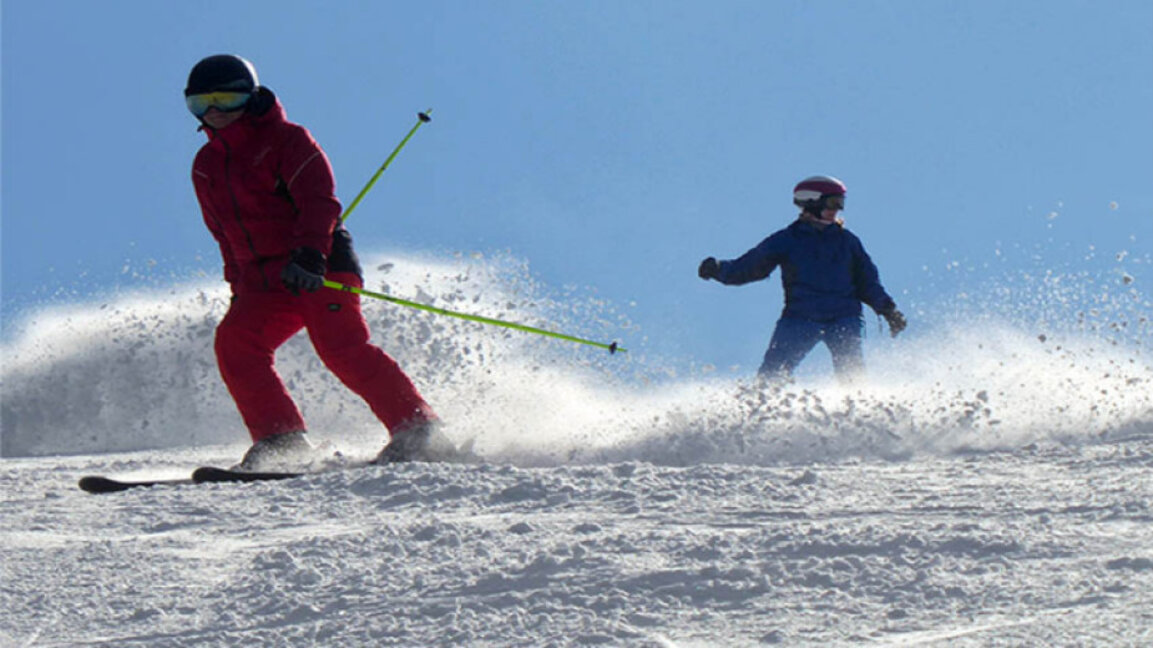 Snow-covered slopes in Borovets, Bansko and Pamporovo before start of the new season