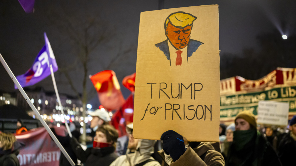 Протест срещу Световния икономически форум в Давос в Цюрих, 19 януари 2026 г.