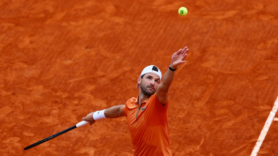 Григор Димитров срещу квалификант във Фр...