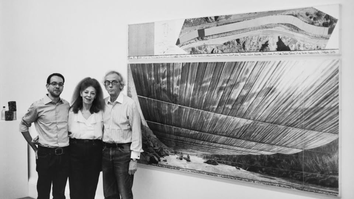 Матиас Коденберг (вляво) и Кристо и Жан-Клод