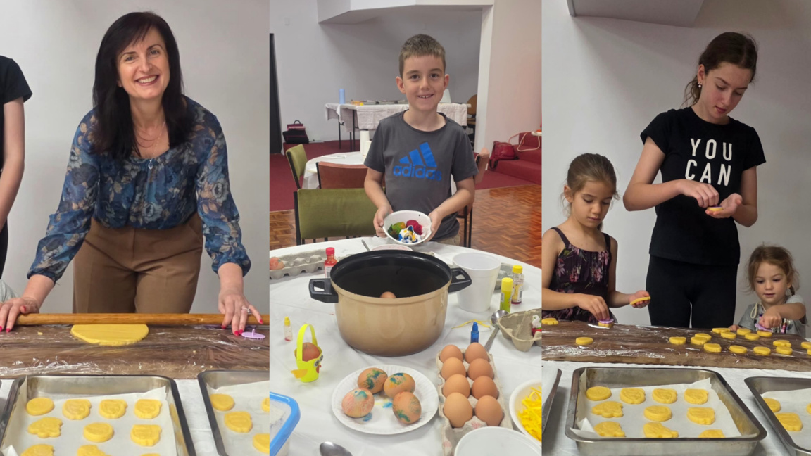 Родители и деца от българската общност щ...