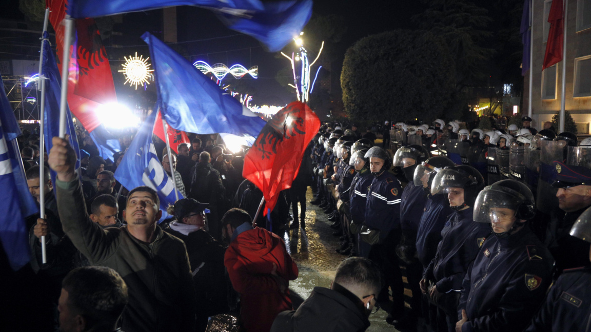 Антиправителствен протест в Тирана, 22 декември 2025 г.