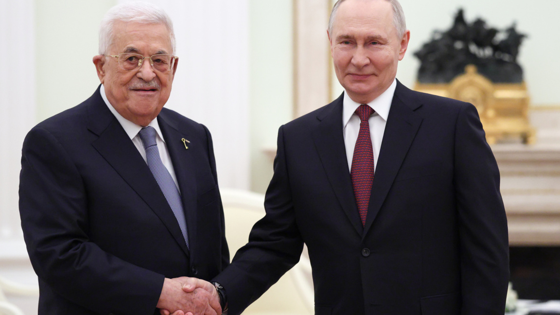 Махмуд Абас с Владимир Путин в Кремъл, 22 януари 2026 г.