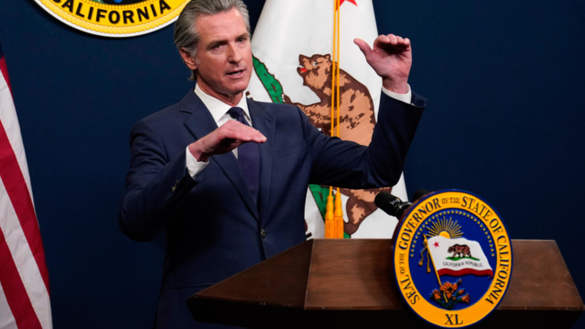 Губернаторът на щата Калифорния Гавин Нюсъм.