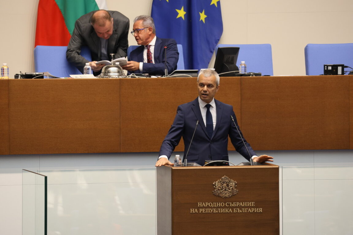 Костадин Костадинов в НС, 3 юли 2024 г.