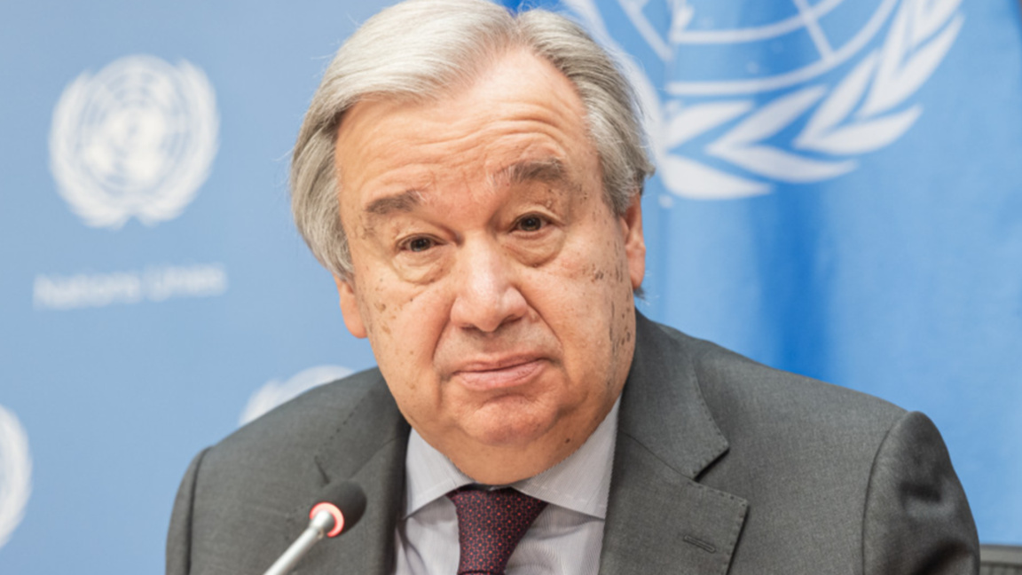 Генералният секретар на ООН Антониу Гутериш.