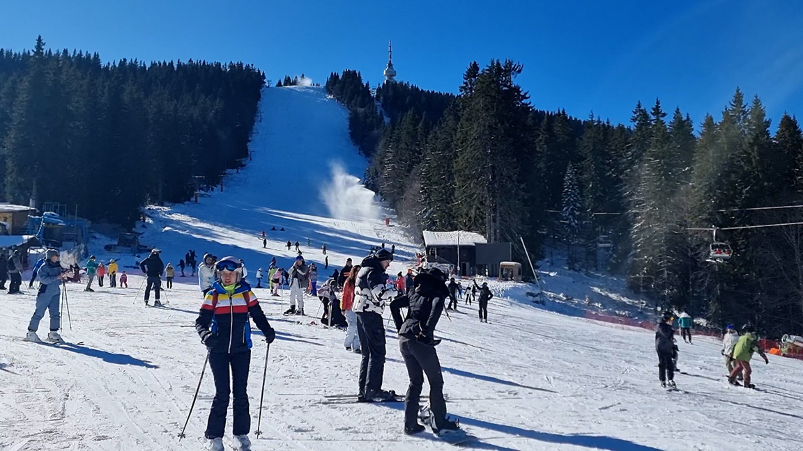 Pamporovo kayak merkezi, yabancı turist ...