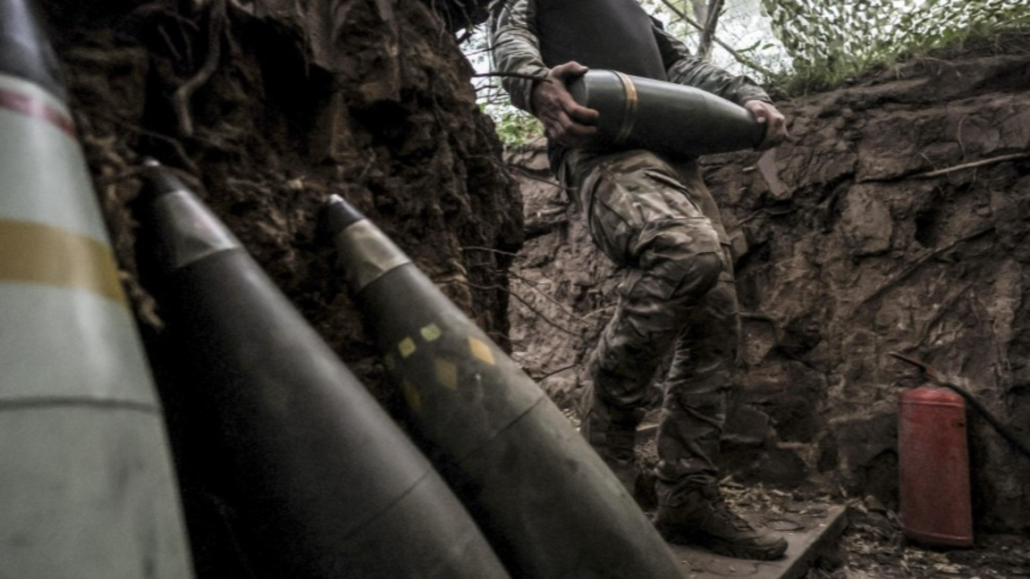 Украинска позиция край фронтовата линия в Донецка област, Източна Украйна, 16 юни 2025 г.