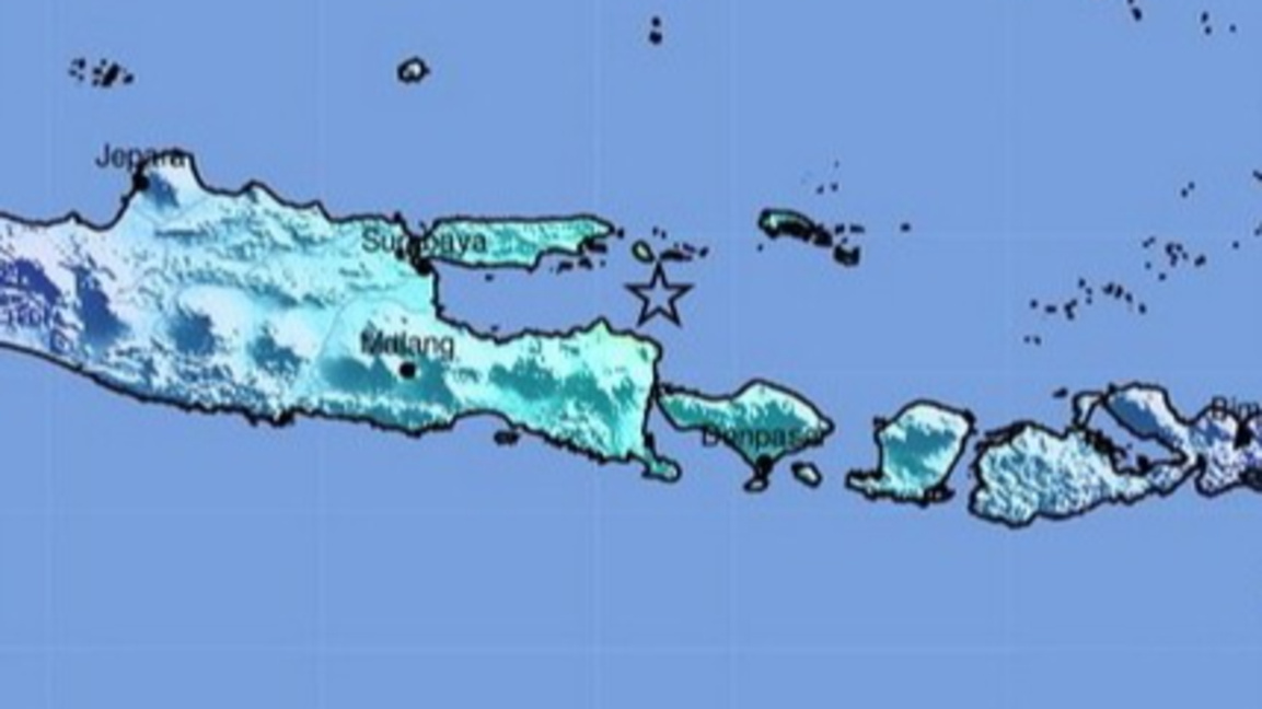 Епицентърът на земетресението в Индонезия