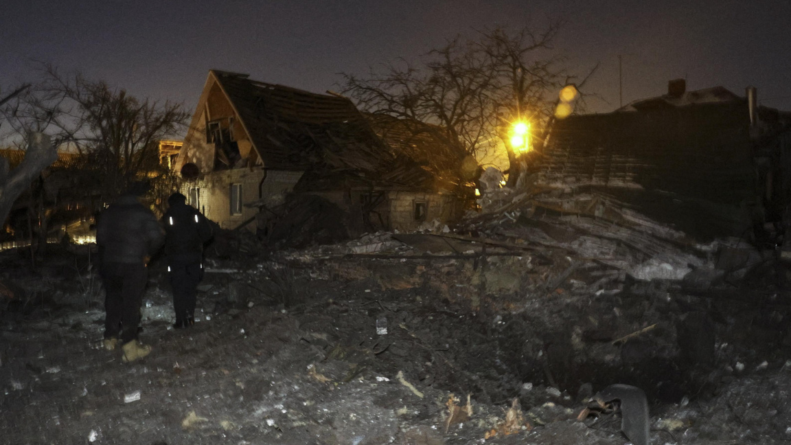 Опустошения след руска атака в Харков, Североизточна Украйна, 19 януари 2026 г.