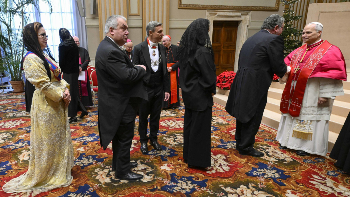 Папа Лъв XIV﻿ прие дипломатическия корпус, акредитиран към Светия престол