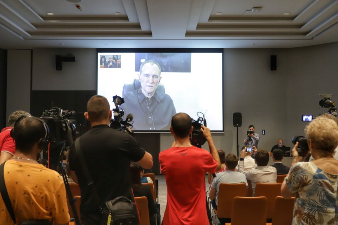 Васил Божков при първмата си медийна изява след завръщането си в България - 0 септември 2023