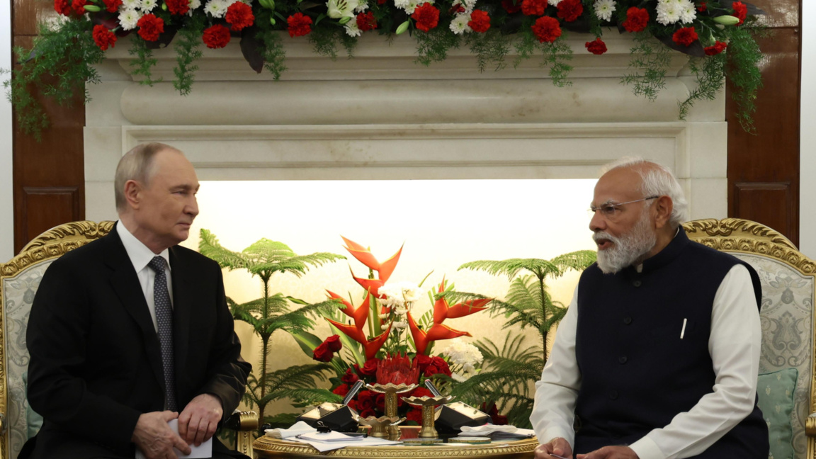 Руският президент Владимир Путин и индийският премиер Нарендра Моди