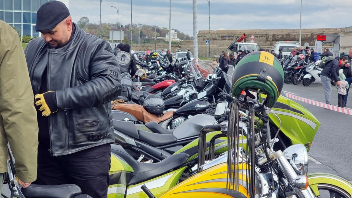 Bulgarian motorcyclists protest sharp ri...