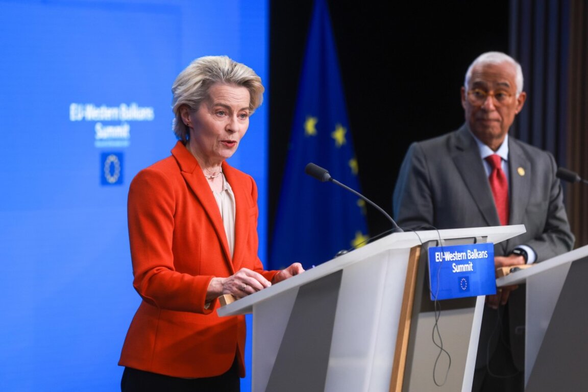 Урсула фон дер Лайен и Антонио Коща